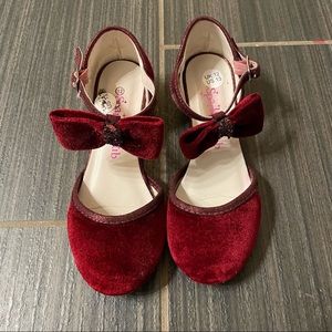 Red velvet Heels